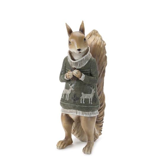 Winter Animals with Sweater Figurine Set